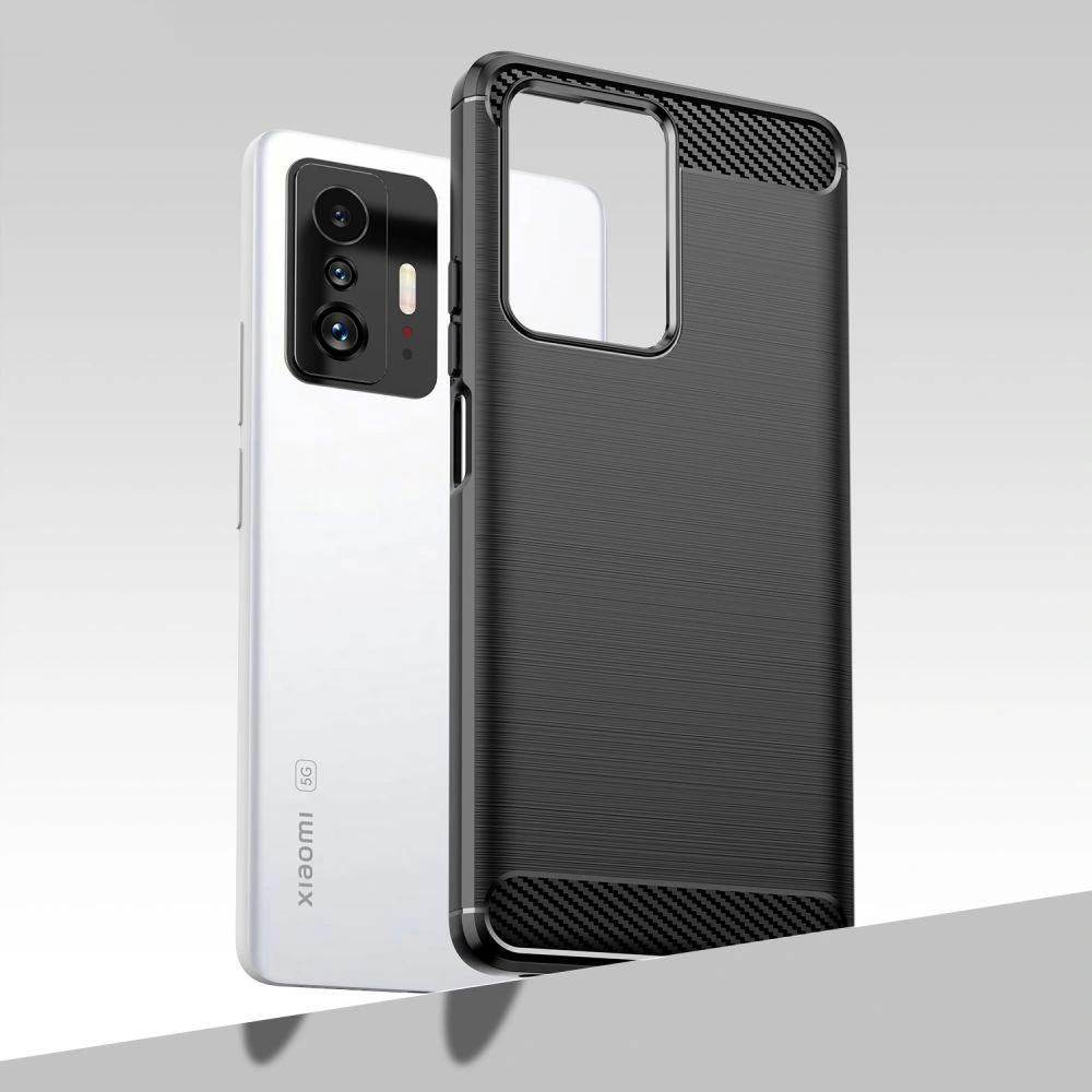 Etui Tech-Protect TPUCarbon Xiaomi 11T/Pro Black