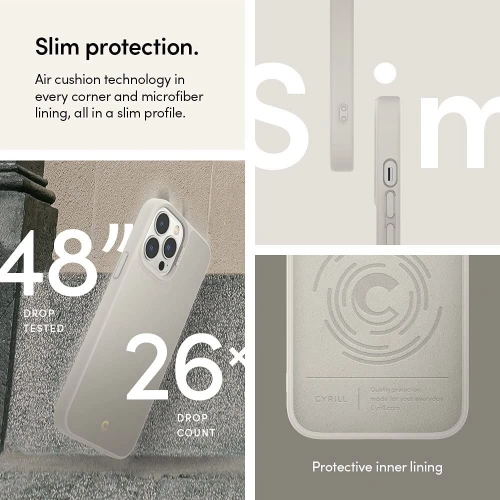 Kup Case Spigen Cyrill Leather Brick Apple iPhone 13 Pro Max Creme - SPN1921CRE - {ean13} - Sklep Home Screen