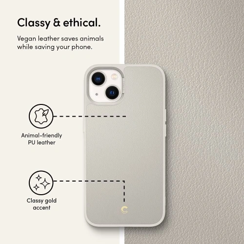 Kup Case Spigen Cyrill Leather Brick Apple iPhone 13 Creme - SPN1923CRE - {ean13} - Sklep Home Screen