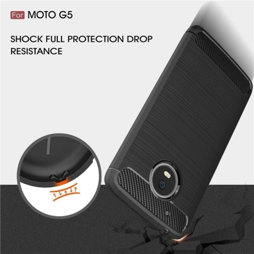 Kup Etui HS Case SOLID TPU Moto G5 Plus Negru + Sticlă - HSC018 - {ean13} - Sklep Home Screen