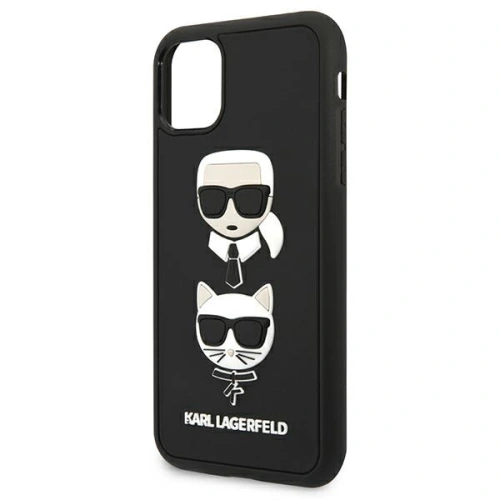 Kup Etui Karl Lagerfeld KLHCN61IK3DKC Apple iPhone 11 negru/black hardcase 3D Rubber Karl`s&Choupette - KLD701BLK - {ean13} - Sklep Home Screen