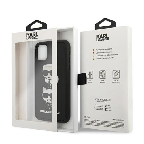 Kup Etui Karl Lagerfeld KLHCN61IK3DKC Apple iPhone 11 černý/black hardcase 3D Rubber Karl`s&Choupette - KLD701BLK - {ean13} - Sklep Home Screen