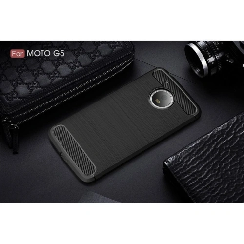 Kup Etui HS Case SOLID TPU Moto G5 Plus Negru + Sticlă - HSC018 - {ean13} - Sklep Home Screen