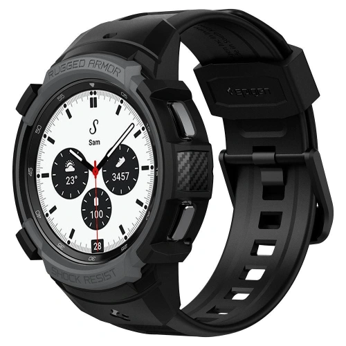 Kup Pasek Spigen Rugged Armor Pro Samsung Galaxy Watch 4 Classic 42mm Gri Charcoal - SPN1930GRY - {ean13} - Sklep Home Screen