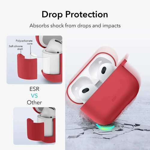 Kup Etui ESR Bounce Apple AirPods 3 2021 Piros - ESR410RED - {ean13} - Sklep Home Screen