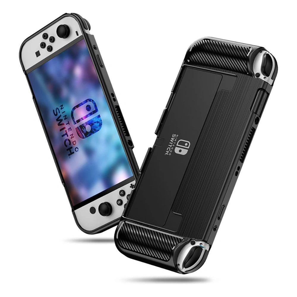 Etui Tech-Protect TPUCarbon Nintendo Switch Oled Black