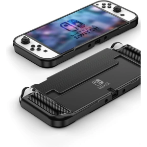 Buy Tech-Protect TPUCarbon Nintendo Switch Oled Black - THP695BLK - {ean13} - Home Screen Store Europe