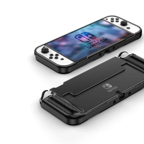 Kup Case Tech-Protect TPUCarbon Nintendo Switch Oled Schwarz - THP695BLK - {ean13} - Sklep Home Screen