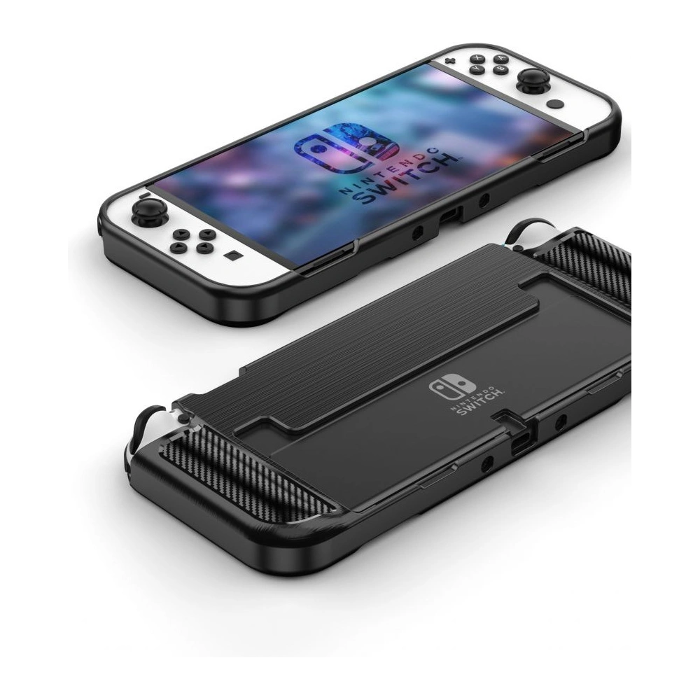 Etui Tech-Protect TPUCarbon Nintendo Switch Oled Black