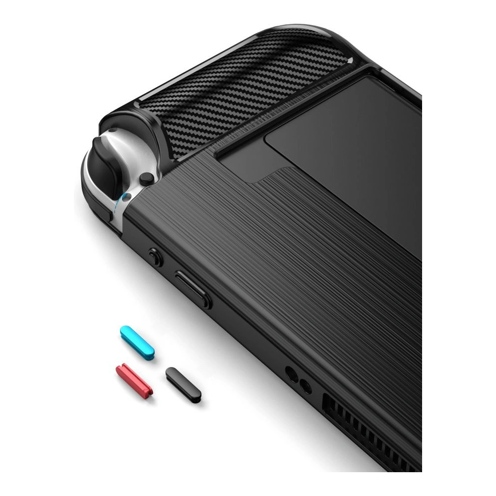 Etui Tech-Protect TPUCarbon Nintendo Switch Oled Black