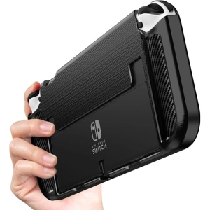 Buy Tech-Protect TPUCarbon Nintendo Switch Oled Black - THP695BLK - {ean13} - Home Screen Store Europe