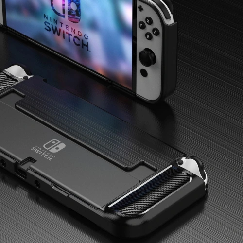 Kup Case Tech-Protect TPUCarbon Nintendo Switch Oled Schwarz - THP695BLK - {ean13} - Sklep Home Screen