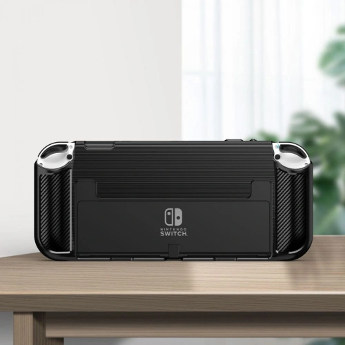 Kup Etui Tech-Protect TPUCarbon Nintendo Switch Oled Černá - THP695BLK - {ean13} - Sklep Home Screen