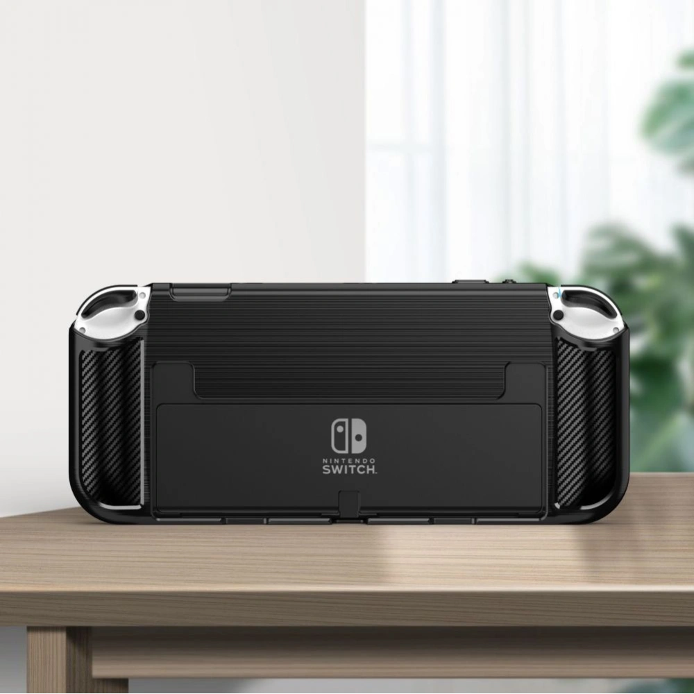 Etui Tech-Protect TPUCarbon Nintendo Switch Oled Black