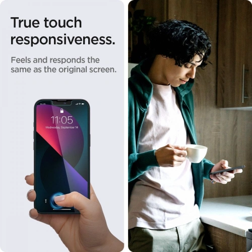 Kup Tvrzené sklo Spigen GLAS.tR ez Fit Apple iPhone 14/13/13 Pro Privacy [2 PACK] - SPN1937 - {ean13} - Sklep Home Screen