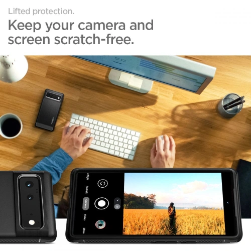 Kup Case Spigen Rugged Armor Google Pixel 6 Matt Schwarz - SPN1938BLK - {ean13} - Sklep Home Screen