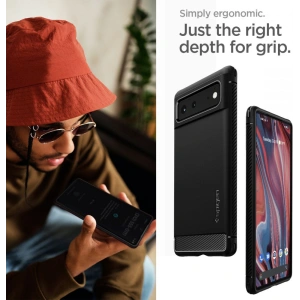 Kup Etui Spigen Rugged Armor Google Pixel 6 Matt Fekete - SPN1938BLK - {ean13} - Sklep Home Screen