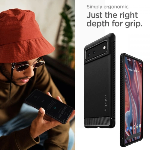 Kup Etui Spigen Rugged Armor Google Pixel 6 Matt Fekete - SPN1938BLK - {ean13} - Sklep Home Screen
