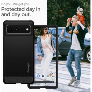 Kup Etui Spigen Rugged Armor Google Pixel 6 Matt Fekete - SPN1938BLK - {ean13} - Sklep Home Screen