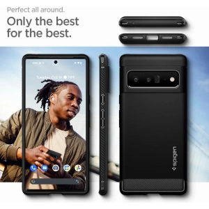 Kup Etui Spigen Rugged Armor Google Pixel 6 Pro Matt Fekete - SPN1939BLK - {ean13} - Sklep Home Screen