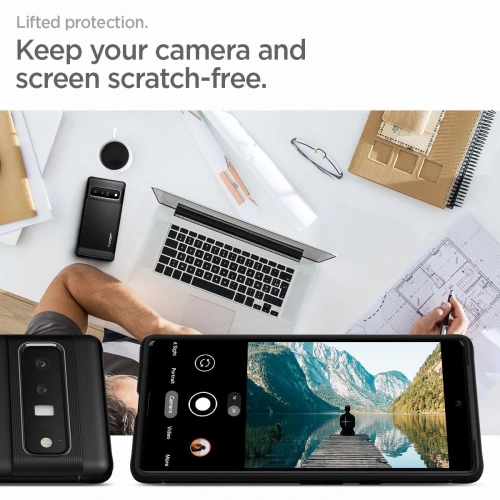 Kup Etui Spigen Rugged Armor Google Pixel 6 Pro Matná Černá - SPN1939BLK - {ean13} - Sklep Home Screen