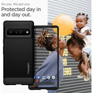 Kup Etui Spigen Rugged Armor Google Pixel 6 Pro Matt Fekete - SPN1939BLK - {ean13} - Sklep Home Screen