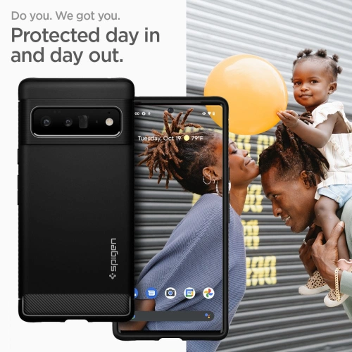 Kup Etui Spigen Rugged Armor Google Pixel 6 Pro Matná Černá - SPN1939BLK - {ean13} - Sklep Home Screen