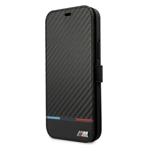 Kup Etui BMW BMBKP13XPUCARTCBK Apple iPhone 13 Pro Max negru/black bookcase M Collection PU Carbon Stripe - BMW228BLK - {ean13} - Sklep Home Screen