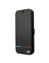 Case BMW BMBKP13XPUCARTCBK Apple iPhone 13 Pro Max schwarz/black bookcase M Collection PU Carbon Stripe
