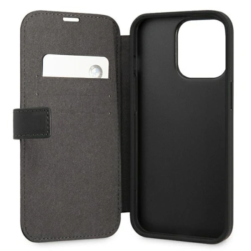 Kup Etui BMW BMBKP13XPUCARTCBK Apple iPhone 13 Pro Max negru/black bookcase M Collection PU Carbon Stripe - BMW228BLK - {ean13} - Sklep Home Screen