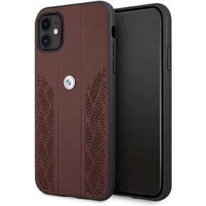 Kup Etui BMW BMHCN61RSPPR Apple iPhone 11 czerwony/red hardcase Leather Curve Perforate - BMW229RED - {ean13} - Sklep Home Screen