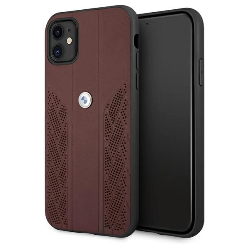 Kup Etui BMW BMHCN61RSPPR Apple iPhone 11 červený/red hardcase Leather Curve Perforate - BMW229RED - {ean13} - Sklep Home Screen