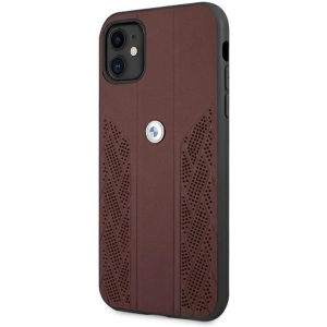 Kup Etui BMW BMHCN61RSPPR Apple iPhone 11 piros/piros kemény tok Leather Curve Perforate - BMW229RED - {ean13} - Sklep Home Screen