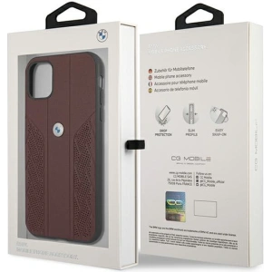 Kup Etui BMW BMHCN61RSPPR Apple iPhone 11 piros/piros kemény tok Leather Curve Perforate - BMW229RED - {ean13} - Sklep Home Screen