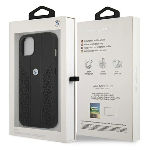 Kup Etui BMW BMHCP13MRSPPK Apple iPhone 13 černý/black hardcase Leather Curve Perforate - BMW232BLK - {ean13} - Sklep Home Screen