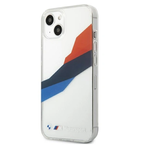 Kup Case BMW BMHCP13MSKTGT Apple iPhone 13 transparentes Hardcase Motorsport Tricolor - BMW233CL - {ean13} - Sklep Home Screen