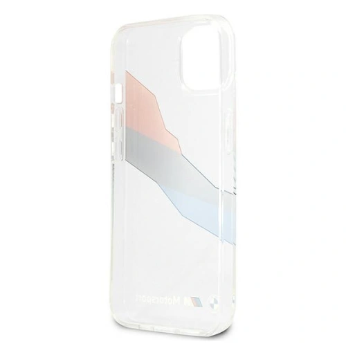 Kup Case BMW BMHCP13MSKTGT Apple iPhone 13 transparentes Hardcase Motorsport Tricolor - BMW233CL - {ean13} - Sklep Home Screen