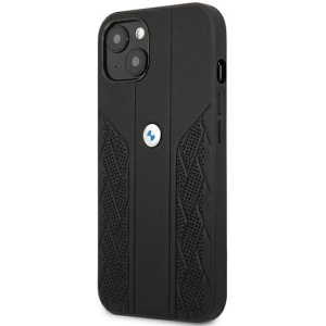 Kup Case BMW BMHCP13SRSPPK Apple iPhone 13 mini schwarz/hardcase Leather Curve Perforate - BMW234BLK - {ean13} - Sklep Home Screen