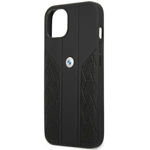 Kup Case BMW BMHCP13SRSPPK Apple iPhone 13 mini schwarz/hardcase Leather Curve Perforate - BMW234BLK - {ean13} - Sklep Home Screen