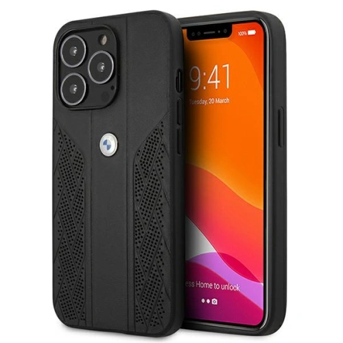 Kup Etui BMW BMHCP13XRSPPK Apple iPhone 13 Pro Max černý/black hardcase Leather Curve Perforate - BMW236BLK - {ean13} - Sklep Home Screen