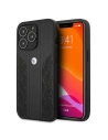 Case BMW BMHCP13XRSPPK Apple iPhone 13 Pro Max schwarz/hardcase Leather Curve Perforate