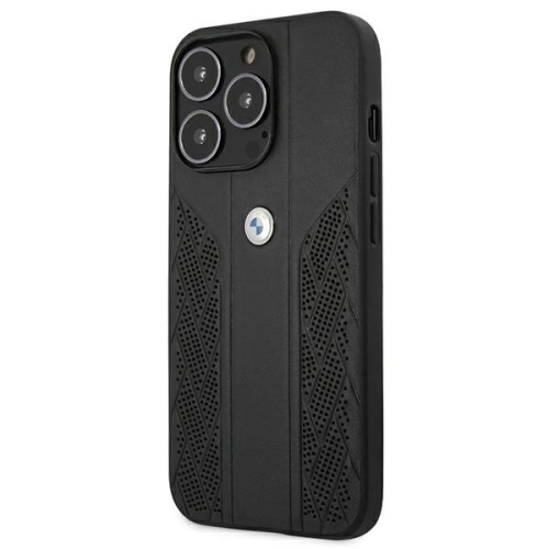 Kup Case BMW BMHCP13XRSPPK Apple iPhone 13 Pro Max schwarz/hardcase Leather Curve Perforate - BMW236BLK - {ean13} - Sklep Home Screen