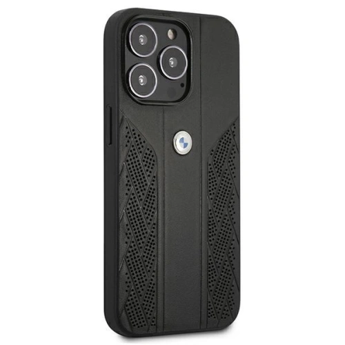 Kup Case BMW BMHCP13XRSPPK Apple iPhone 13 Pro Max schwarz/hardcase Leather Curve Perforate - BMW236BLK - {ean13} - Sklep Home Screen