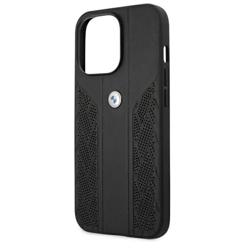 Kup Case BMW BMHCP13XRSPPK Apple iPhone 13 Pro Max schwarz/hardcase Leather Curve Perforate - BMW236BLK - {ean13} - Sklep Home Screen