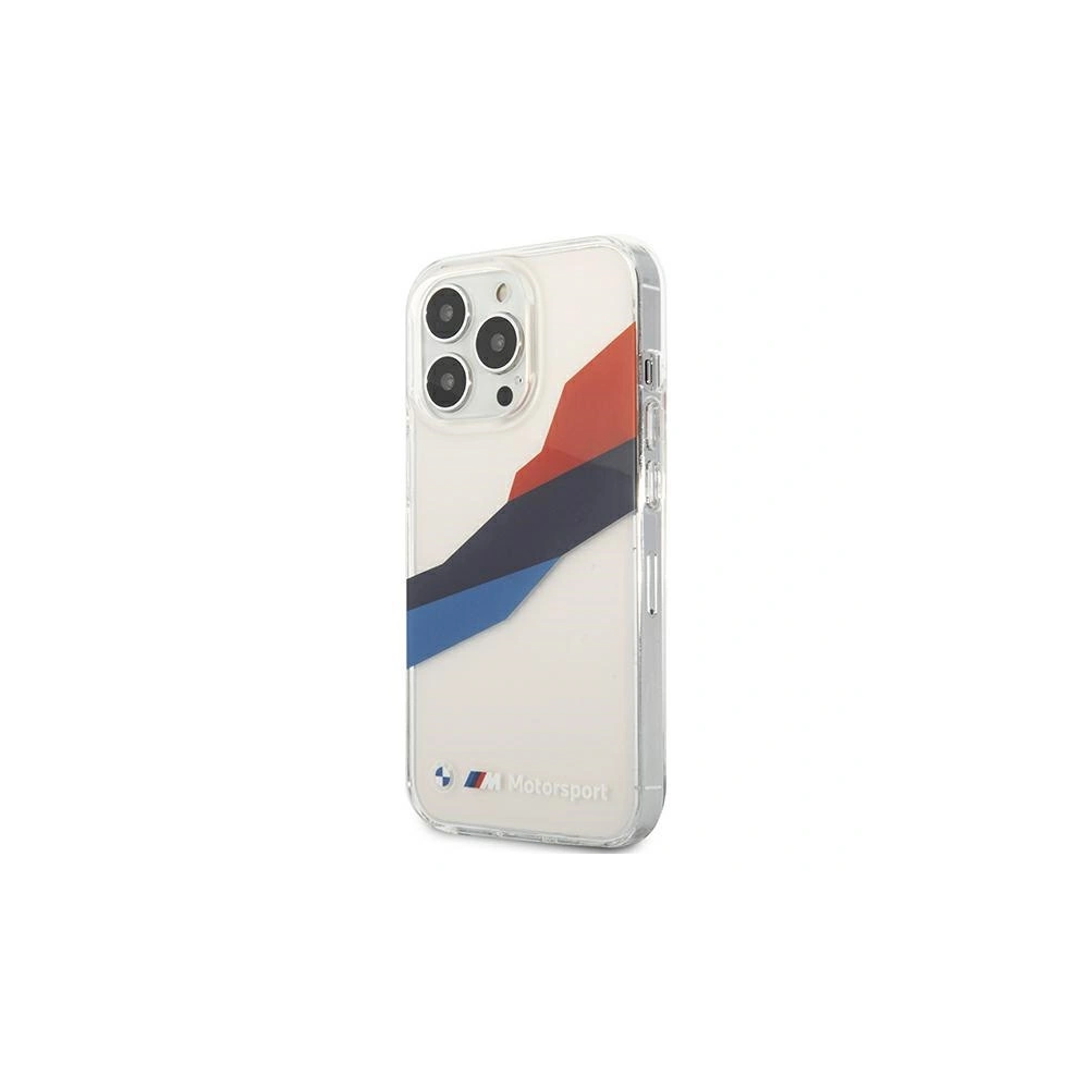 Etui BMW BMHCP13XSKTGT Apple iPhone 13 Pro Max transparent hardcase Motorsport Tricolor