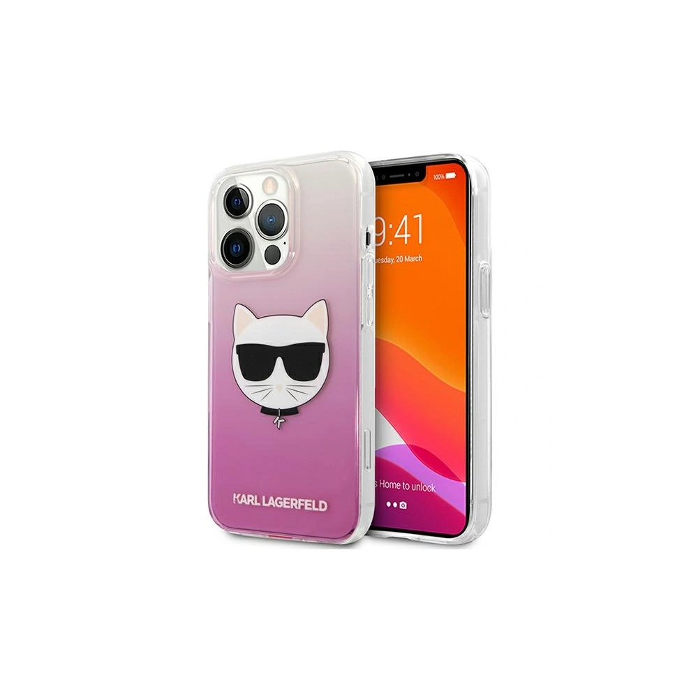 Etui Karl Lagerfeld KLHCP13LCTRP Apple iPhone 13 Pro hardcase różowy/pink Choupette Head