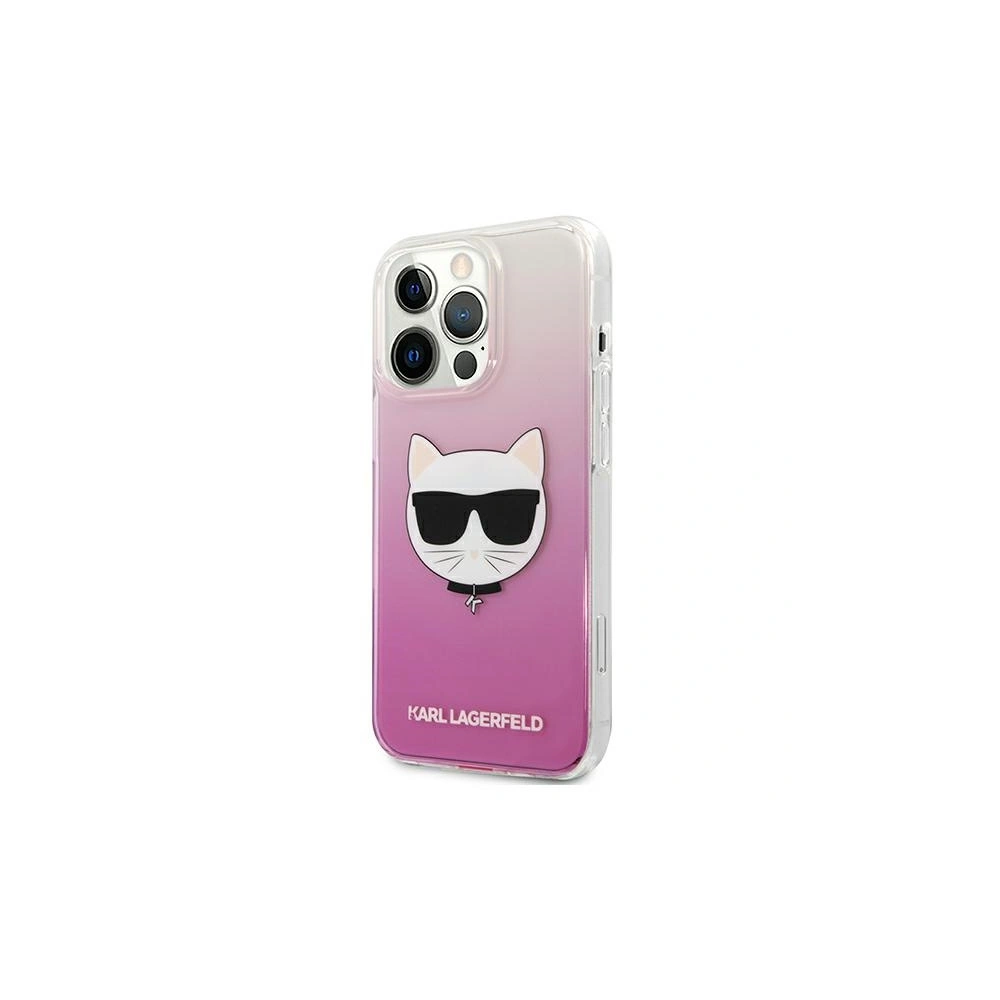 Etui Karl Lagerfeld KLHCP13LCTRP Apple iPhone 13 Pro hardcase różowy/pink Choupette Head