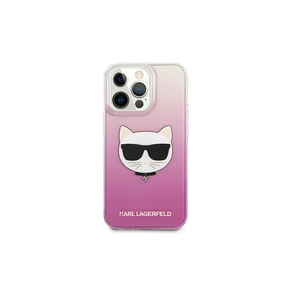 Etui Karl Lagerfeld KLHCP13LCTRP Apple iPhone 13 Pro hardcase różowy/pink Choupette Head