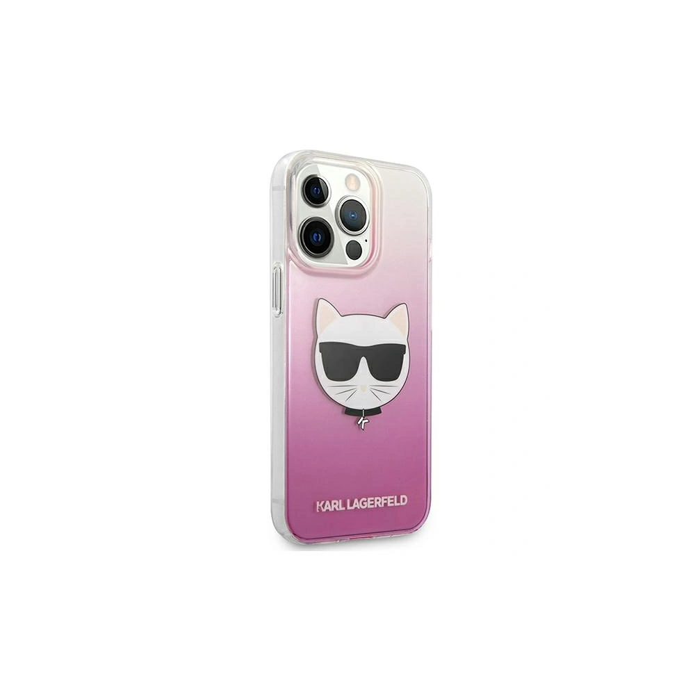 Etui Karl Lagerfeld KLHCP13LCTRP Apple iPhone 13 Pro hardcase różowy/pink Choupette Head