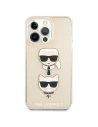 Buy Karl Lagerfeld KLHCP13LKCTUGLGO Apple iPhone 13 Pro gold hardcase Glitter Karl`s & Choupette - KLD704GLD - {ean13} - Home Screen Store Europe
